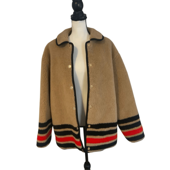 Burberry Teddy Sherpa Style Kettlewell Jacket New - Picture 3 of 10